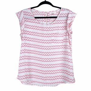 Under Skies Pink Print Blouse